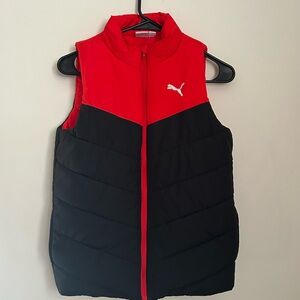 Puma Vibrant Red Puffer Vest